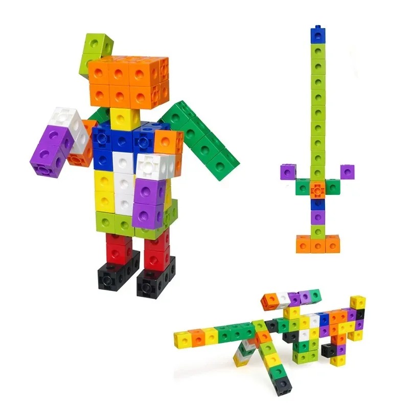 مجموعة من 100 قطعة من مكعبات ا - مراجعة Math Manipulative Set وسعره