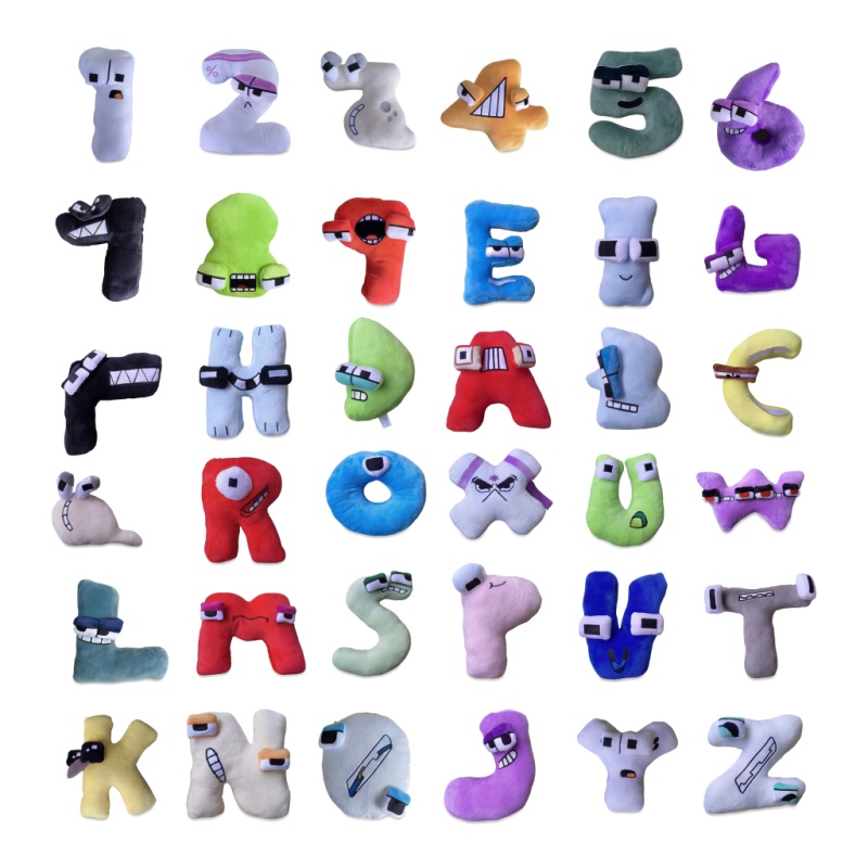 مجموعة من 26 قطعة من الدمى الم - مراجعة Kids Education Alphabet Numbers وسعره
