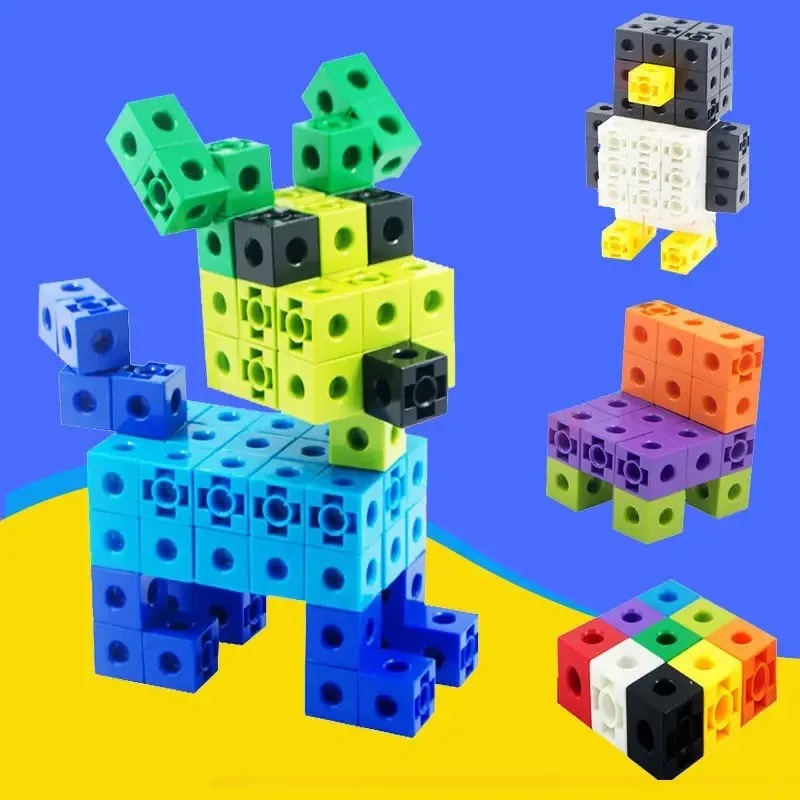 مجموعة مكعبات ربطية للرياضيات، - مراجعة Math Manipulative Set وسعره